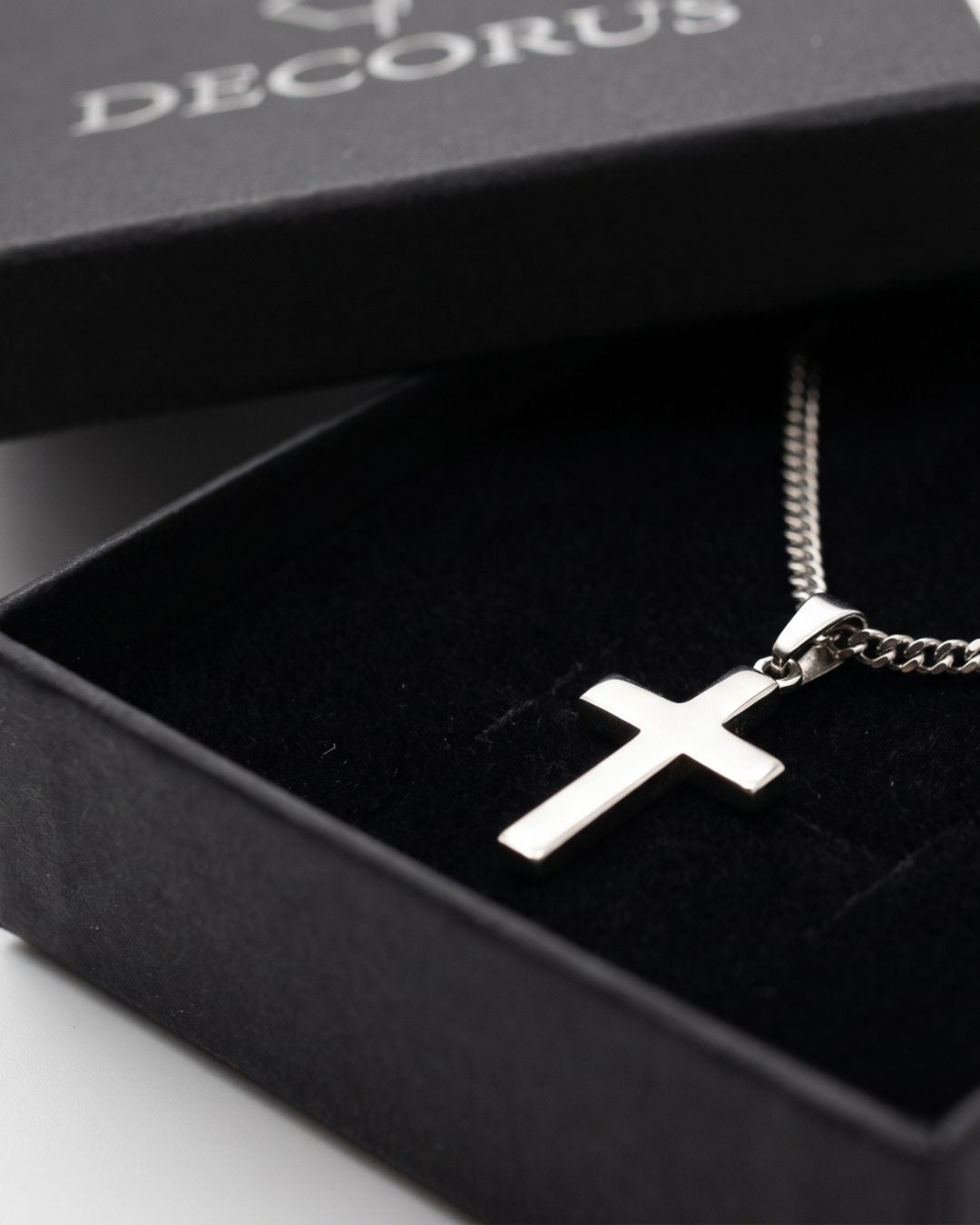 Corrente Groumet Crucifixo em aço