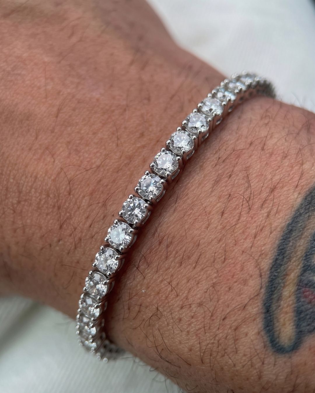 Pulseira Riviera Rodio em prata 925