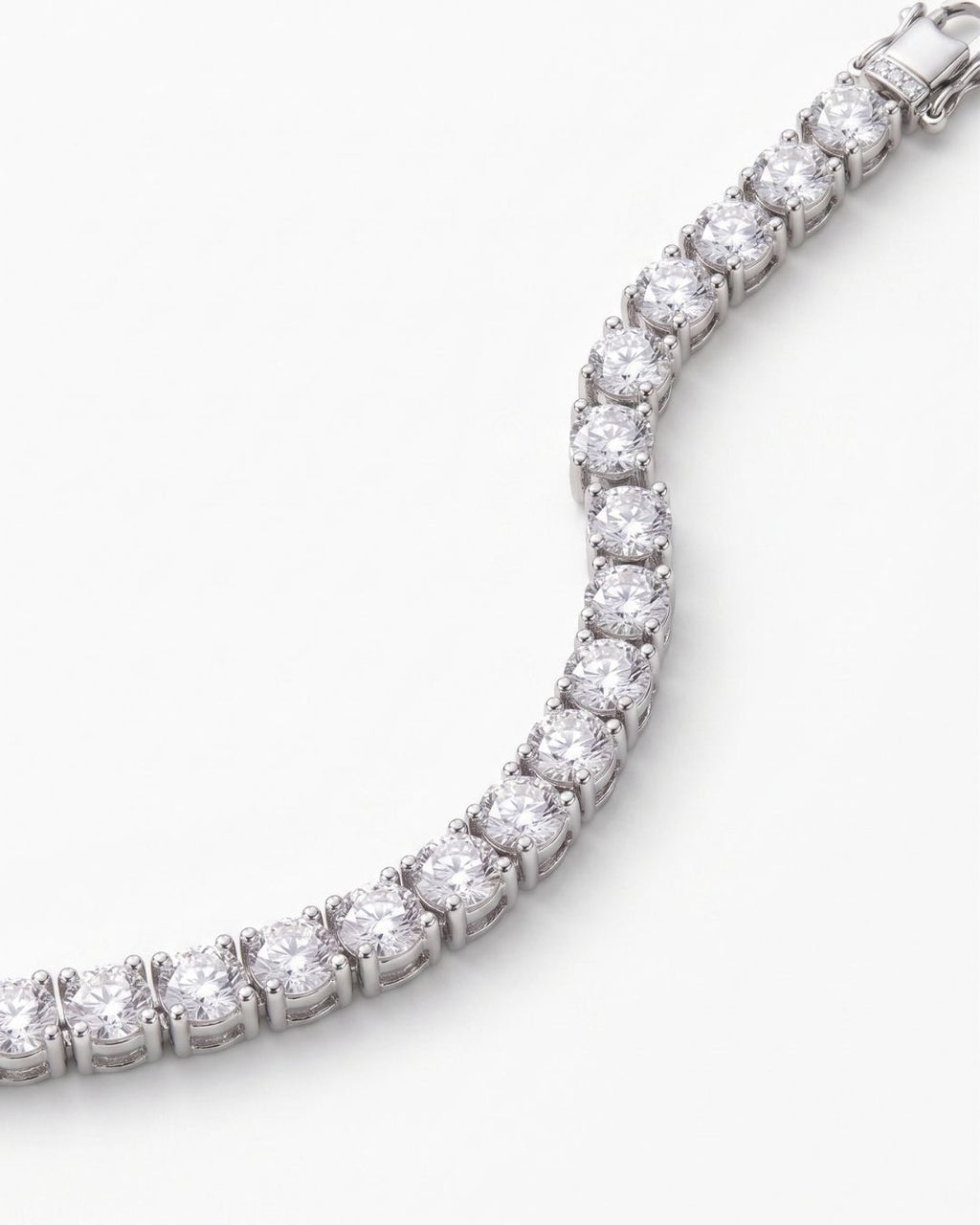 Pulseira Riviera Rodio em prata 925