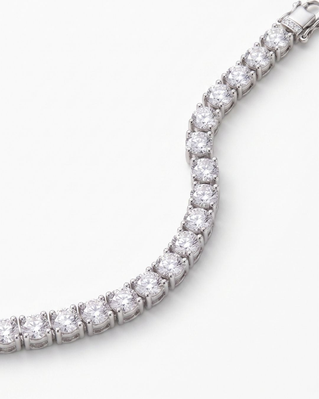 Pulseira Riviera Rodio em prata 925
