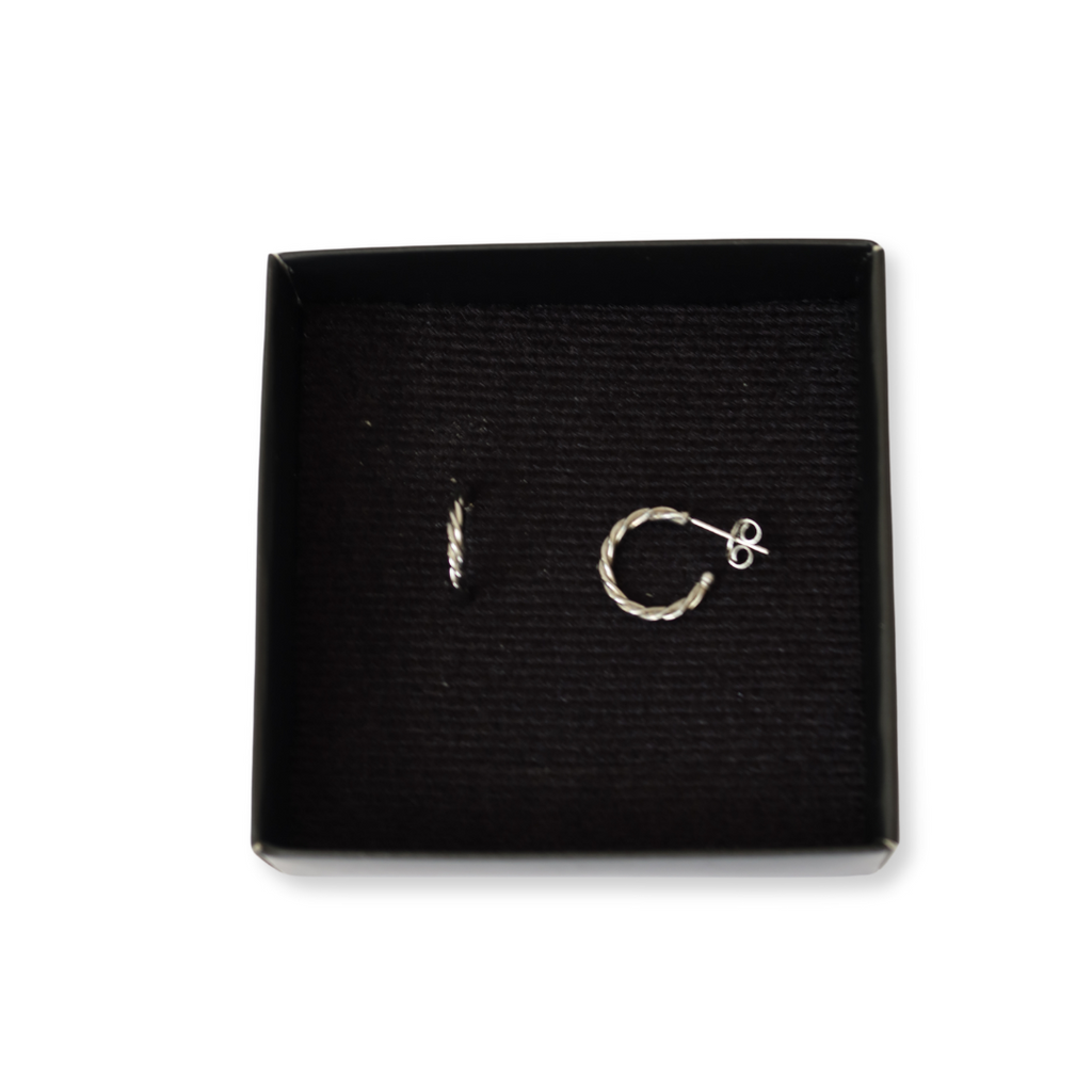 Brinco Argola trançada