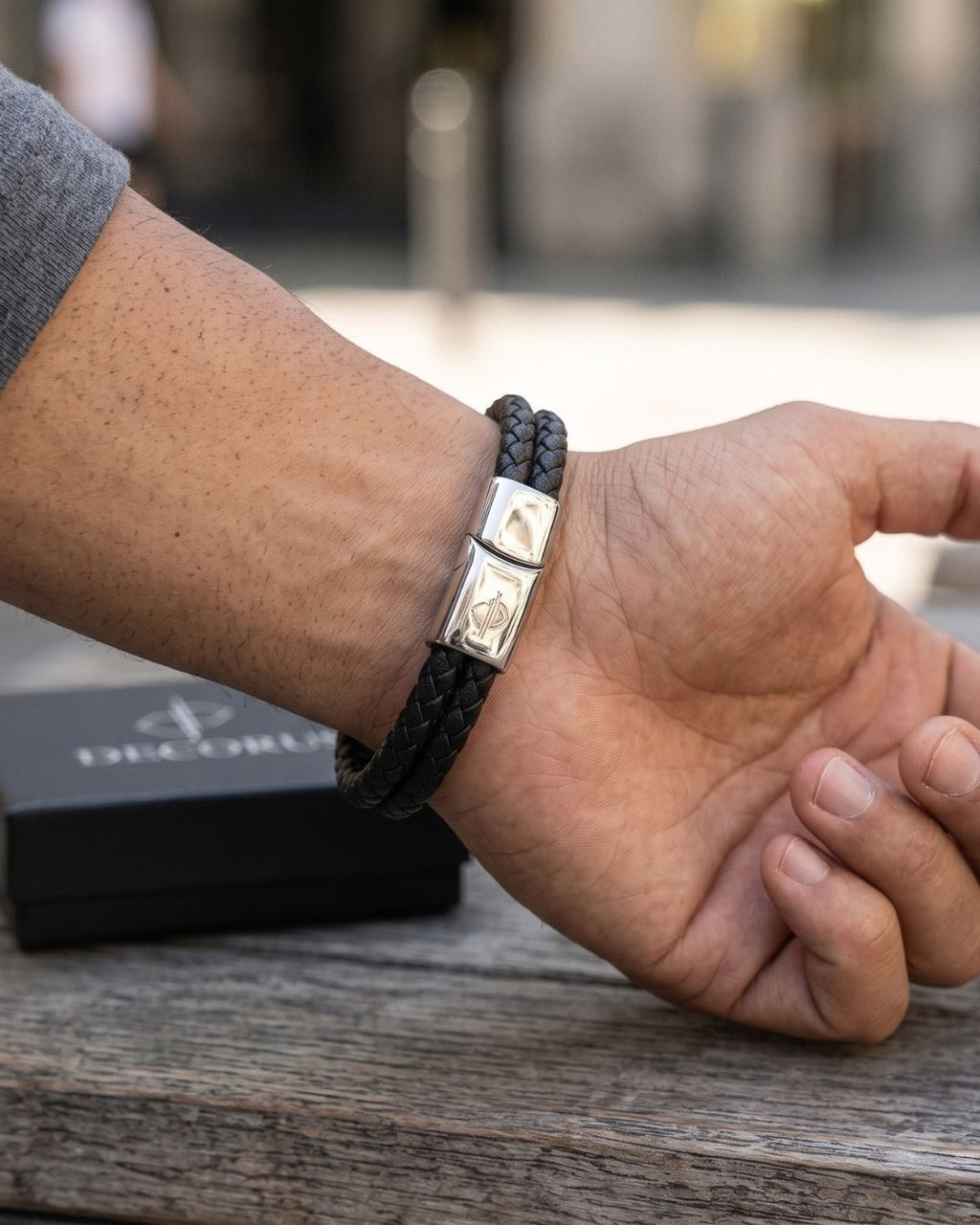 Pulseira em Couro Italiano