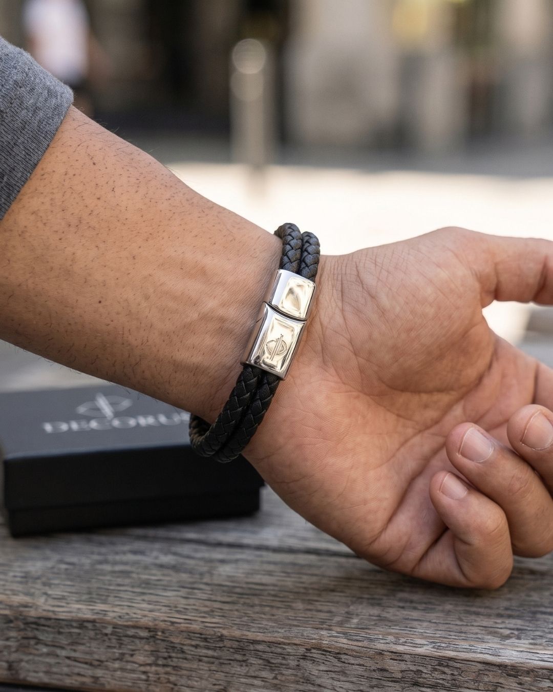 Pulseira em Couro Italiano