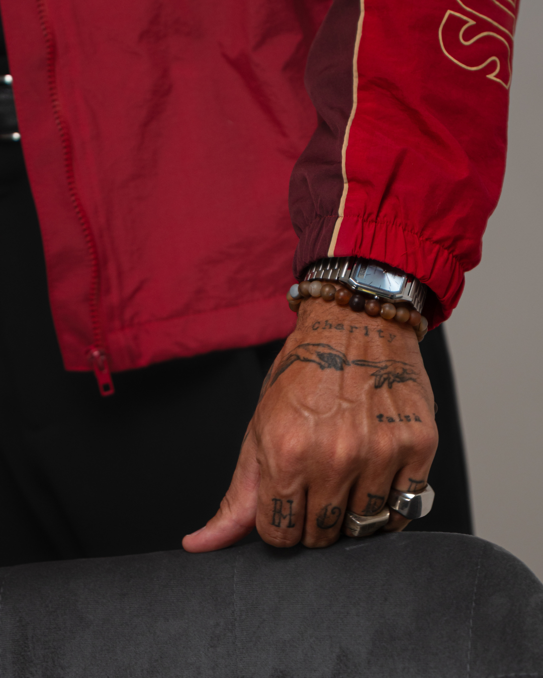 Anel Faceta Quadrada em aço