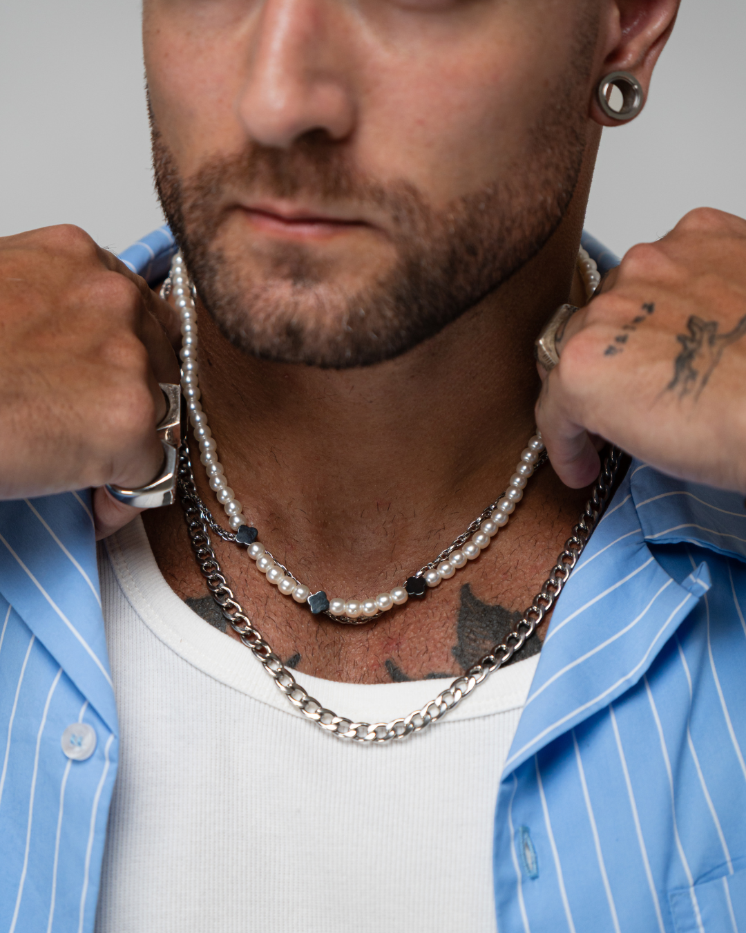 Corrente Entrelaçada em aço