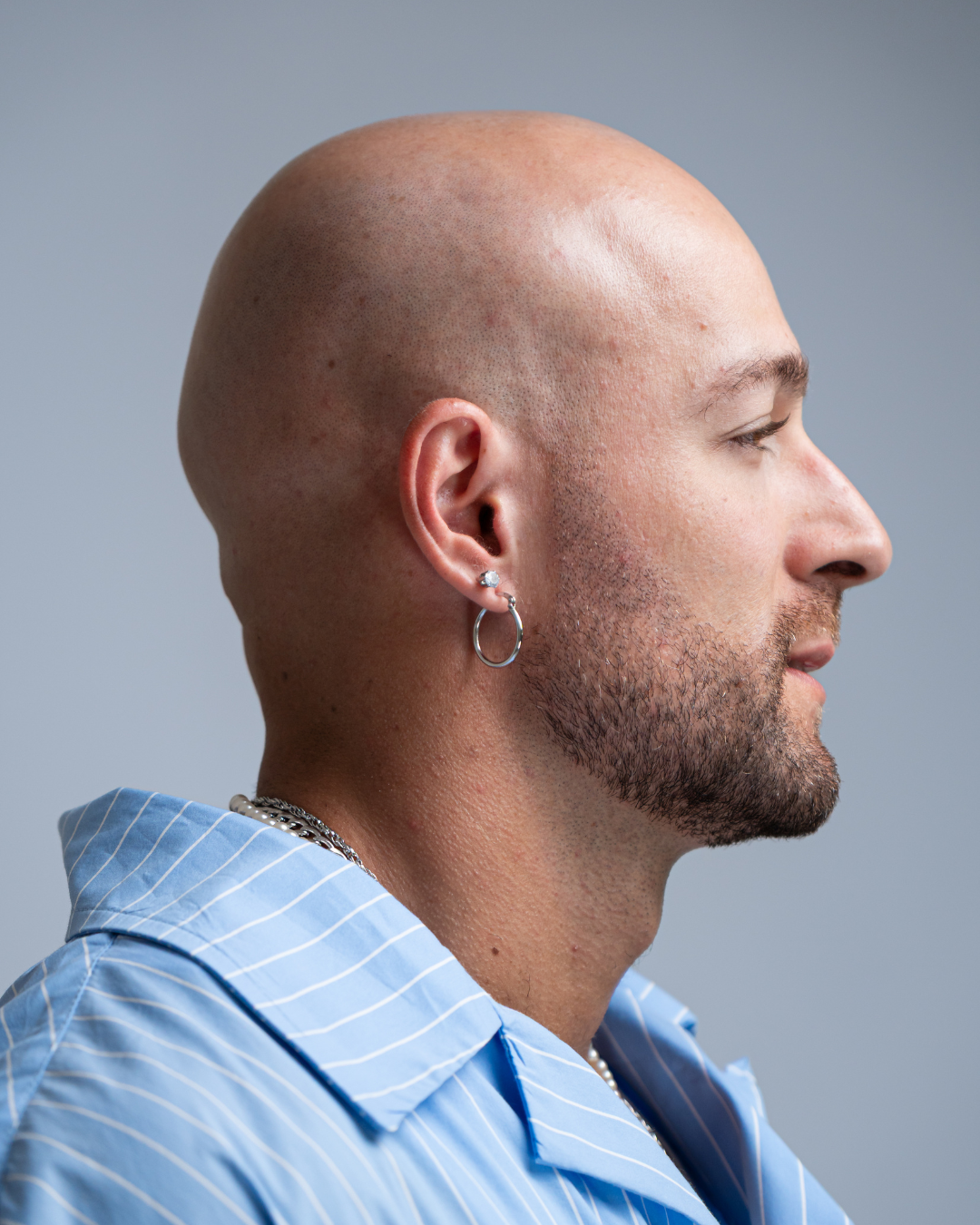 Brinco ponto de luz em prata 925