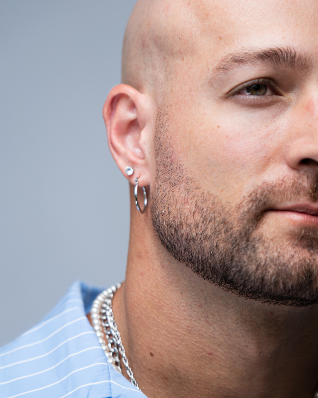 Brinco argola em aço