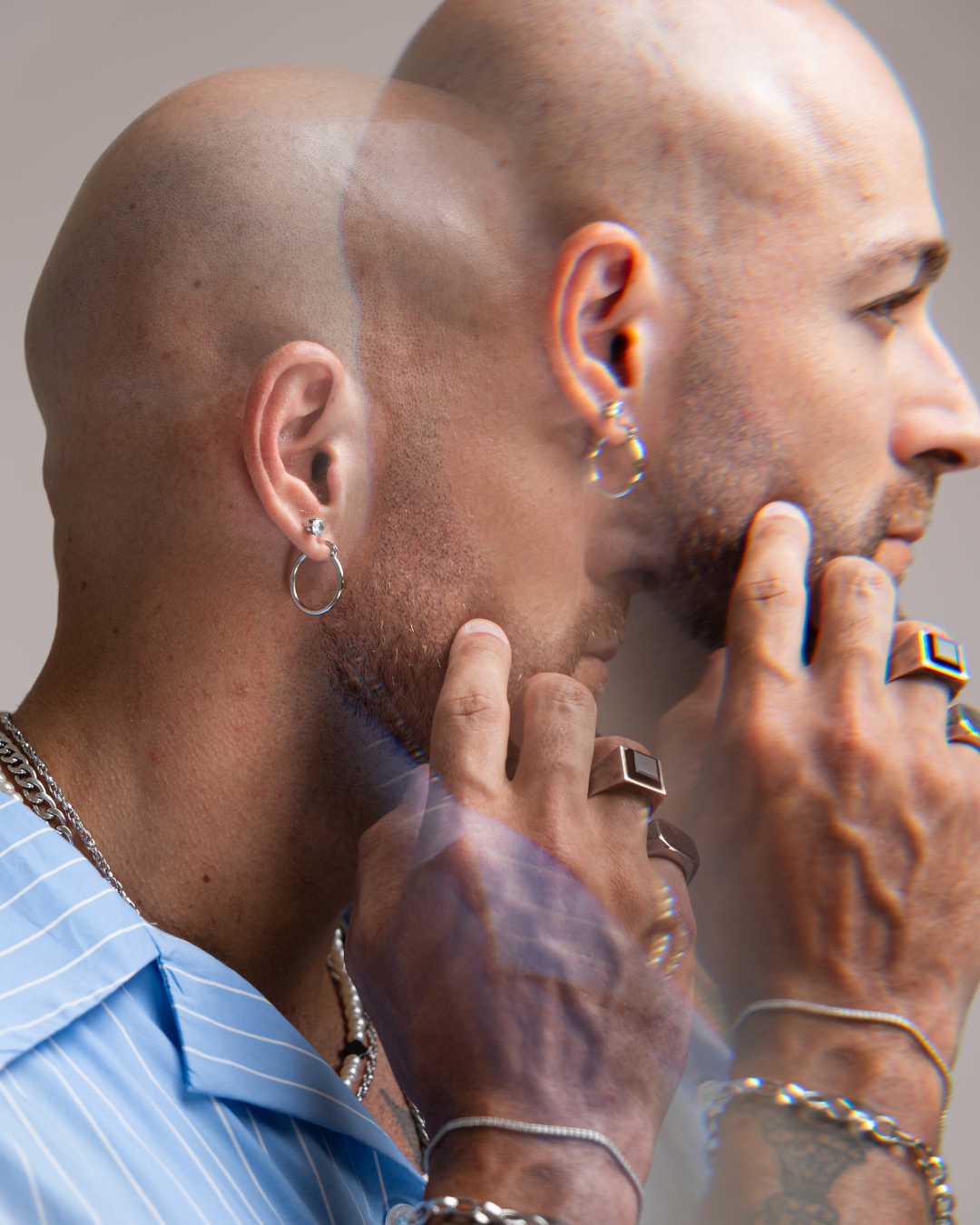 Brinco argola em aço