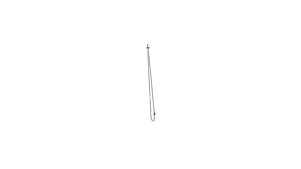 Corrente Groumet Crucifixo em aço